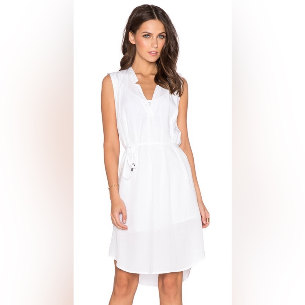 Splendid Front Tie Dress in White - Size Small